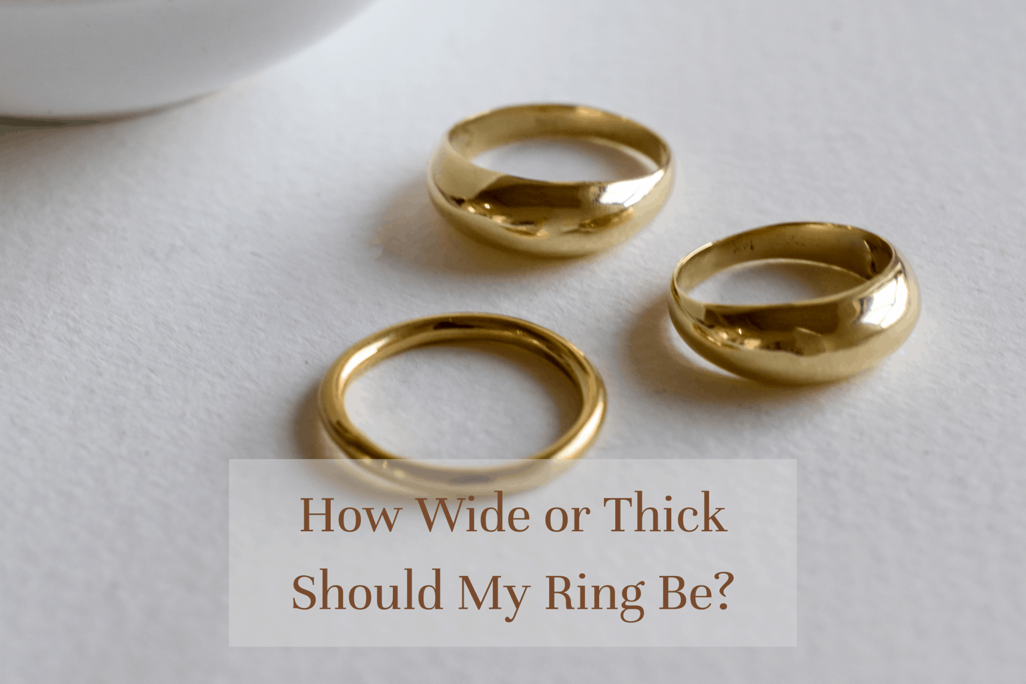 Thick gold rings