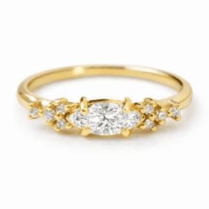 טבעת אירוסין יהלום מרקיזה