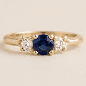 Sapphire & Diamonds Engagement ring