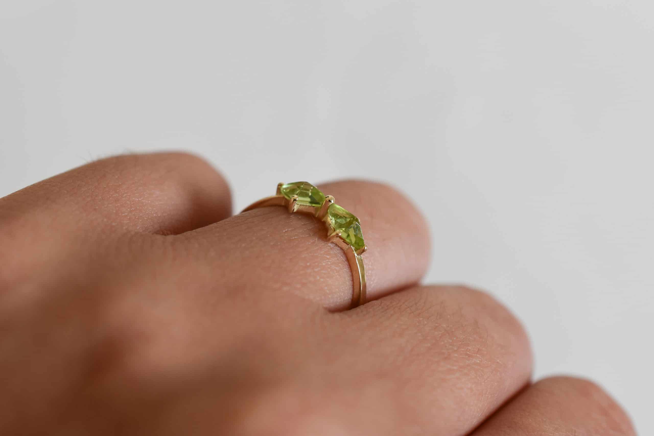 Natural Peridot (Surya) August Month Stone Gold Plated Ring 2.25 to 9. –  Shaligrams
