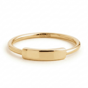 טבעת זהב פס