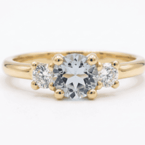 3 STONE SKY TOPAZ RING