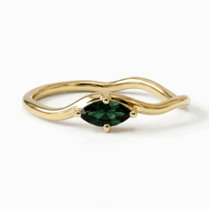 Tourmaline twist ring