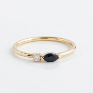 Marquise Sapphire stone diamond ring