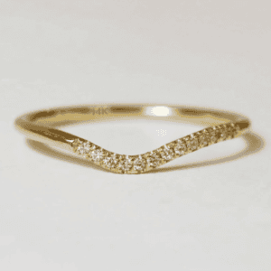 Asymmetric Diamond Arrow Ring