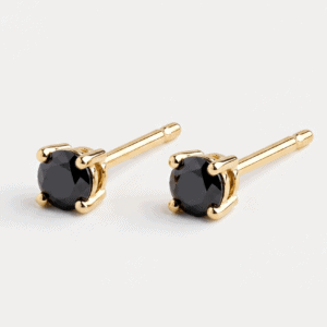 Black Dot Earring