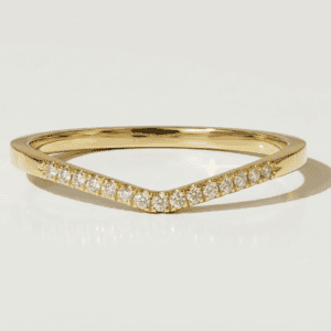 Square Arrow Ring with Diamonds